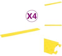 vidaXL Ponts pour câbles 4 pcs. 98,5 cm Jaune - Panneaux de signalisation