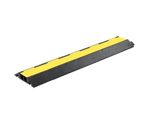 vidaXL Ponts pour câbles Protection anti-collision 2 pièces 2 canaux caoutchouc 101,5 cm