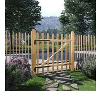 vidaXL Portillon de Clôture Simple Bois de Noisetier 100x100 cm Porte Jardin