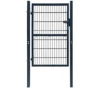 vidaXL Portillon 2D (simple) 106x170 cm Gris anthracite