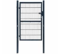 vidaXL Portillon 2D simple Gris anthracite 106x230 cm