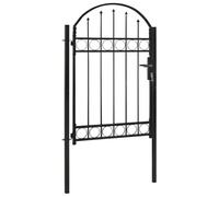 vidaXL Portail de jardin avec dessus arqué