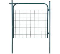 Portail de jardin - - 100 x 100 cm - Acier galvanisé - Vert - Battant