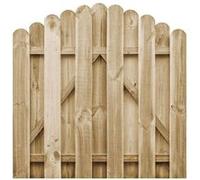 vidaXL Portail de jardin Arche 100x100 cm Bois pin imprégné