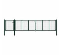 vidaXL Portail de jardin - 500x100 cm - Vert
