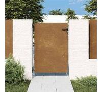 vidaXL Portail de jardin Portillon avec serrure 85x125 cm Acier Corten Barrière de sécurité