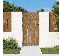 vidaXL Portail de jardin 85x200 cm - Acier corten
