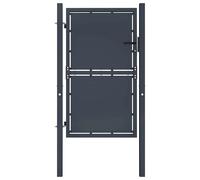 Portail de jardin - vidaXL - Acier - 100 x 175 cm - Anthracite - Battant Gris G