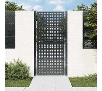 vidaXL Portail de jardin Anthracite 100x200 cm Acier 154564