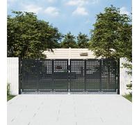Vidaxl Portail De Jardin Anthracite 300 X 150 Cm Acier