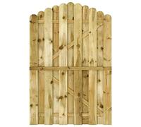 vidaXL Portail de jardin Portillon - Barrière de sécurité, bois pin imprégné, 100x150 cm