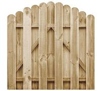 vidaXL Portail de jardin Arche 100x100 cm Bois pin imprégné