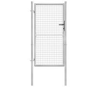 vidaXL Portail de Jardin en Acier galvanisé 105 x 150 cm Argent