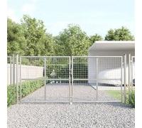 Portal De Jardin Maille Argenté 300x175 Cm Acier Galvanisé Vidaxl Vidaxl