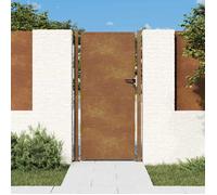 vidaXL Portail de Jardin, Portillon de Patio avec Serrure, Barrière de Sécurité, Porte d'Extérieure Terrasse, 105x180 cm 153206
