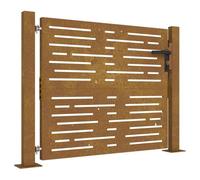 vidaXL Portail jardin 105x105 cm - Acier corten