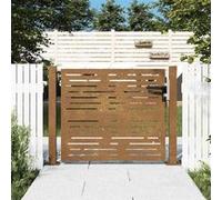 vidaXL - Portail de jardin 105x105 cm - Acier corten