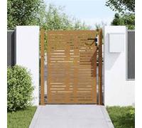 vidaXL Portail de jardin 105x155 cm acier corten conception de carré