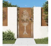 vidaXL Portail de jardin Conception de l'arbre 100x200 cm Acier Corten