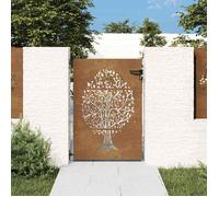 vidaXL Portail de jardin Conception de l'arbre 85x150 cm Acier Corten