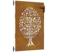 vidaXL Portail de jardin Conception de l'arbre 85x150 cm Acier Corten