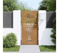 vidaXL Portail de jardin Conception de l'arbre 85x175 cm Acier Corten