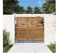 vidaXL Portail de jardin Conception de Carré 85x75 cm Acier Corten