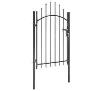 vidaXL Portail de jardin Woerden Panneau de Porte Portillon de Jardin Portail de Terrasse Jardin Patio Extérieur Cour 1x1,5 m Acier