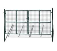 vidaXL Portail double 142025 300x150 cm en acier thermolaqué