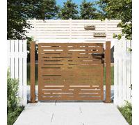 vidaXL Portail jardin 105x105 cm - Acier corten