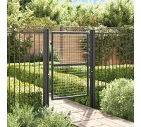 Portail en maille de jardin - VIDAXL - Acier galvanisé - 100 x 175 cm - Anthracite - Battant