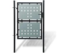 vidaXL Portail simple 100x200 cm Noir