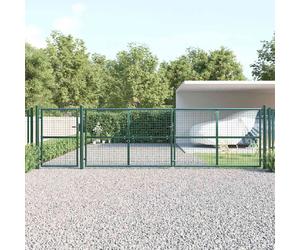 vidaXL Portal de jardin maille acier 500 x 175 cm - Vert