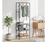 vidaXL Portant à vêtements avec étagères Sonoma gris 60 x 30 x 171 cm