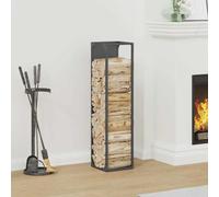 vidaXL Portant de bois chauffage anthracite 25x25x100 cm