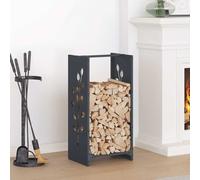 vidaXL Portant de bois chauffage anthracite 40x30x80 cm