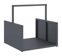 vidaXL Portant de Bois Chauffage Anthracite 40x40x40 cm