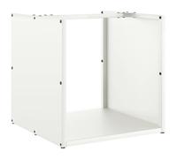 vidaXL Portant de Bois Chauffage Blanc 40x40x40 cm, Support à bûches de cheminée, Support à bûches, Support à bûches, Stockage de bûches d'intérieur
