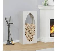vidaXL Portant de bois chauffage blanc 50x23x100 cm