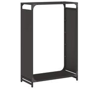 vidaXL Portant de Bois Chauffage Noir 60x28x90 cm Acier laminé à Froid, Support à bûches de cheminée, Support à bûches, Support à bûches