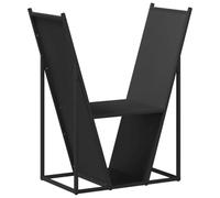 vidaXL Portant de Bois Chauffage Noir 69,5x35x81 cm, Support à bûches de cheminée, Support à bûches, Support à bûches, Stockage de bûches d'intérieur