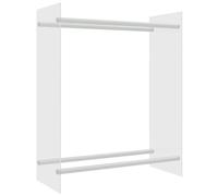 vidaXL Portant de bois chauffage Transparent 80x35x100 cm Verre trempé