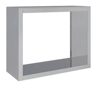 vidaXL Portant de bois de chauffage 100x40x80 cm acier galvanisé