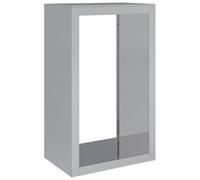 vidaXL Portant de Bois de Chauffage 60x40x100 cm Acier galvanisé, Magasin de bûches, Porte-bûches de cheminée, Support de bûches, Stockage de bûches