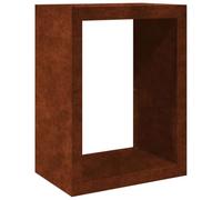 vidaXL Portant de Bois de Chauffage 60x40x80 cm Acier résistant aux intempéries, Magasin de bûches, Porte-bûches de cheminée, Support de bûches, Stockage de bûches