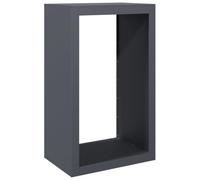 vidaXL Portant de Bois de Chauffage Anthracite 60x40x100 cm Acier, Magasin de bûches, Porte-bûches de cheminée, Support de bûches, Stockage de bûches