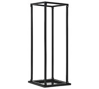 vidaXL Portant de bois de chauffage avec base Noir 37x37x113 cm Acier