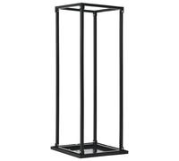 vidaXL Portant de bois de chauffage avec base Noir 37x37x113 cm Acier