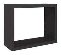 vidaXL Portant de Bois de Chauffage Noir 100x40x80 cm Acier, Magasin de bûches, Porte-bûches de cheminée, Support de bûches, Stockage de bûches