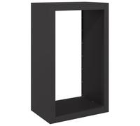 vidaXL Porte-bûches pour cheminée 60 x 40 x 100 cm acier noir